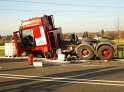 Schwerer VU PKW LKW B 59 Pulheim Rich Bocklemuend P116